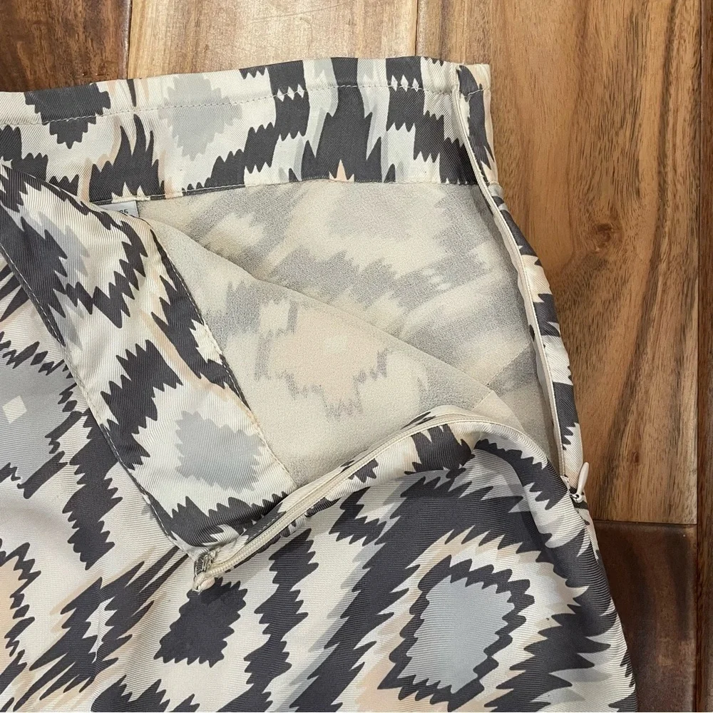 Soft Surroundings Geometric Aztec Print Maxi Skirt Lined Size Small.